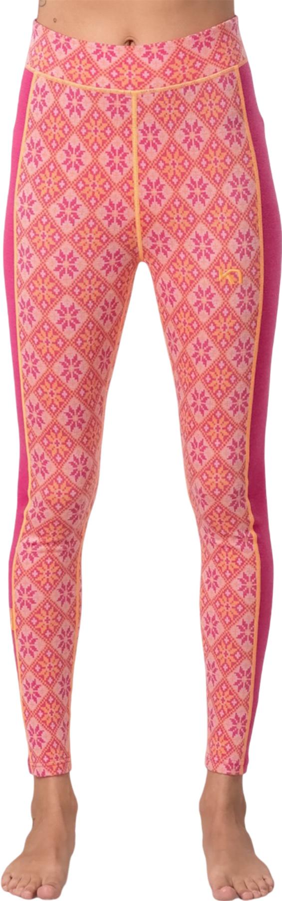 Numéro de l'image de la galerie de produits 2 pour le produit Couche de base pour le bas taille haute en laine mérinos Rose - Femme