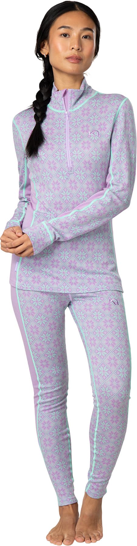 Product gallery image number 3 for product Rose Wool High Waist Base Layer Pants - Women's