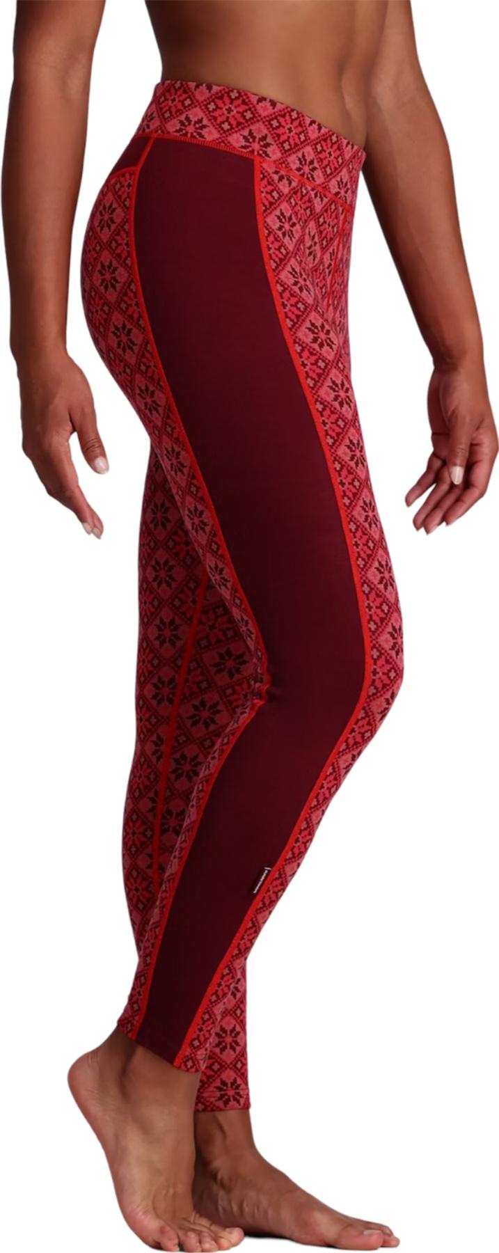 Numéro de l'image de la galerie de produits 2 pour le produit Couche de base pour le bas taille haute en laine mérinos Rose - Femme