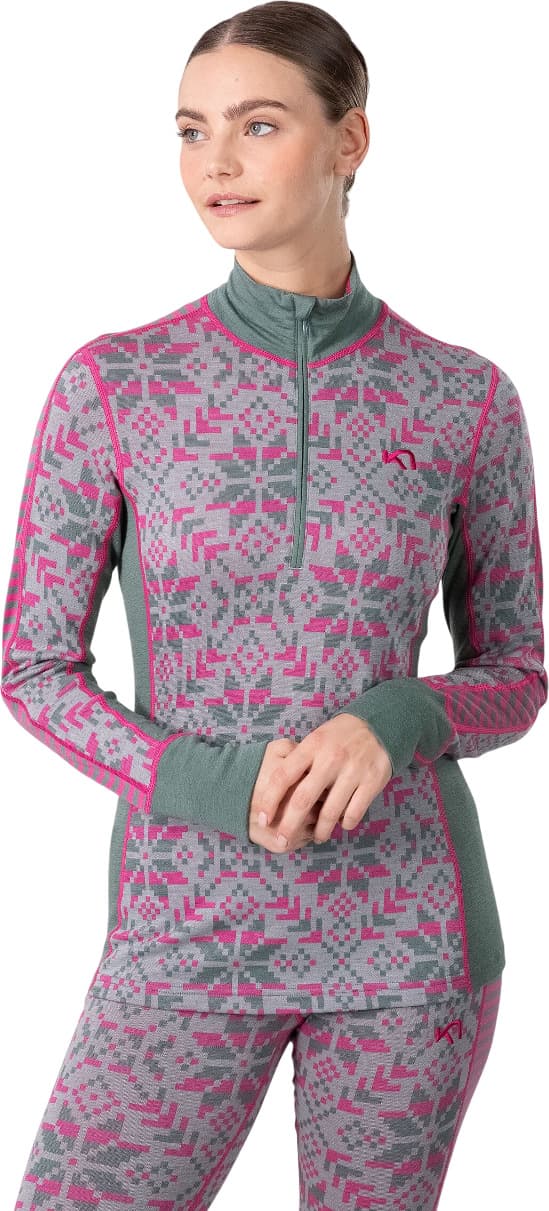 Numéro de l'image de la galerie de produits 3 pour le produit Couche de base pour le haut à demi glissière en laine Else - Femme