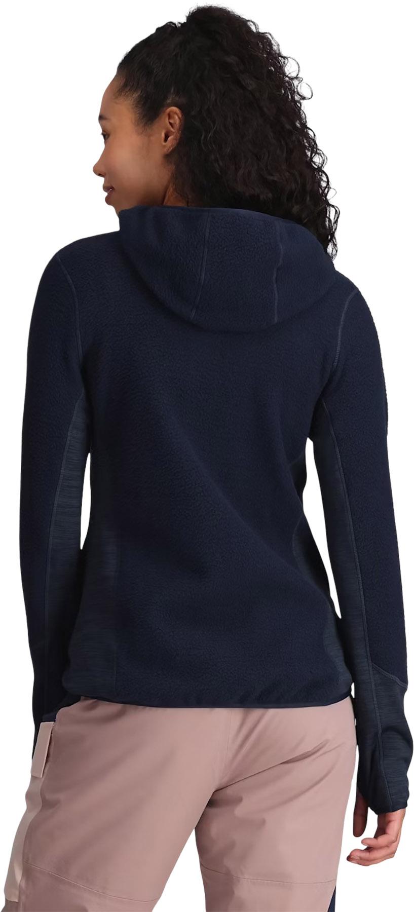 Product gallery image number 3 for product Ragnhild Ski Long Sleeve Hooded Fleece Jacket - Women's