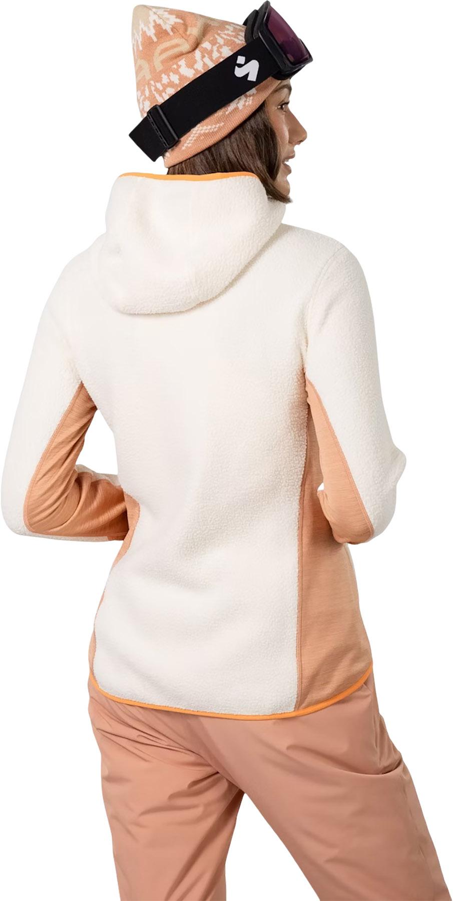 Numéro de l'image de la galerie de produits 3 pour le produit Manteau en molleton à capuchon et manches longues Ragnhild Ski - Femme