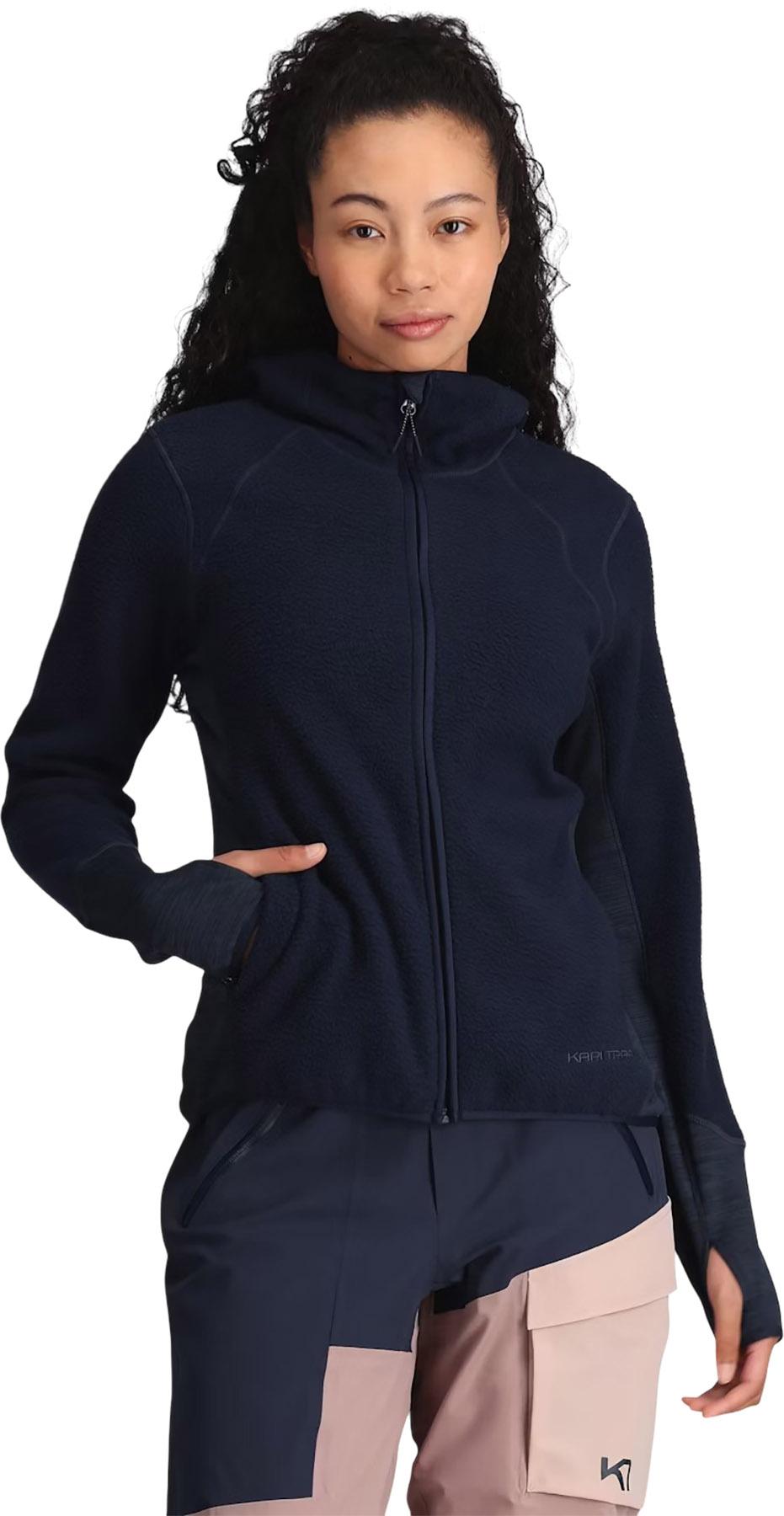 Product gallery image number 4 for product Ragnhild Ski Long Sleeve Hooded Fleece Jacket - Women's