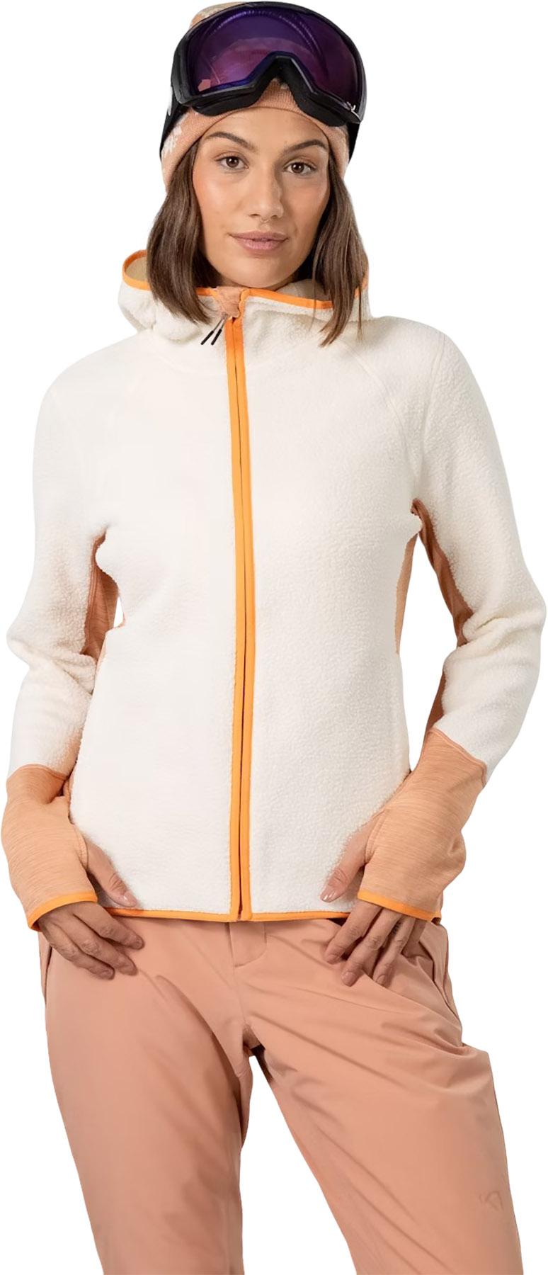 Numéro de l'image de la galerie de produits 4 pour le produit Manteau en molleton à capuchon et manches longues Ragnhild Ski - Femme