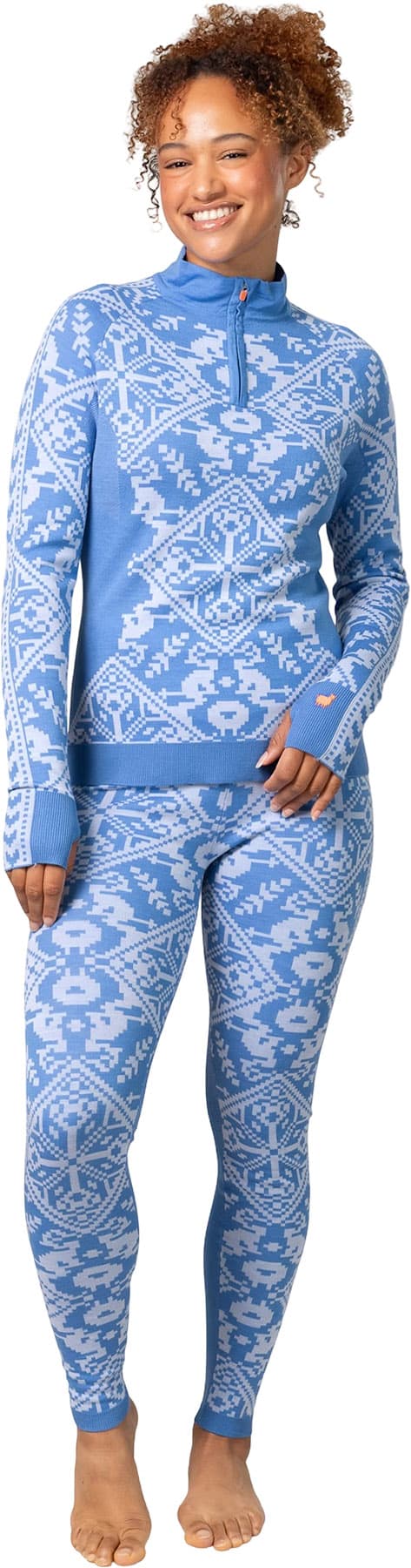 Product gallery image number 3 for product Saga Half Zip Base Layer Top - Women's