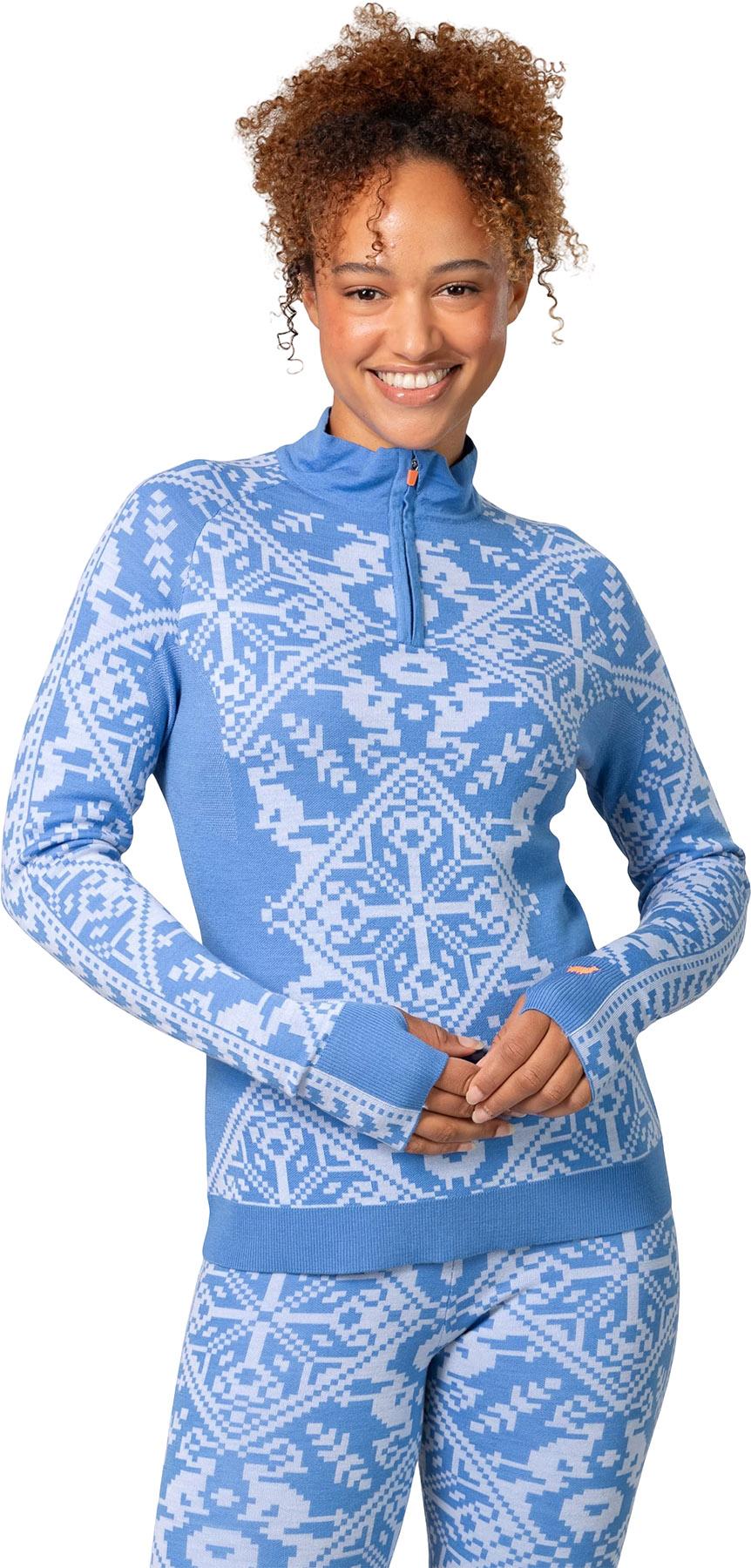 Product gallery image number 2 for product Saga Half Zip Base Layer Top - Women's
