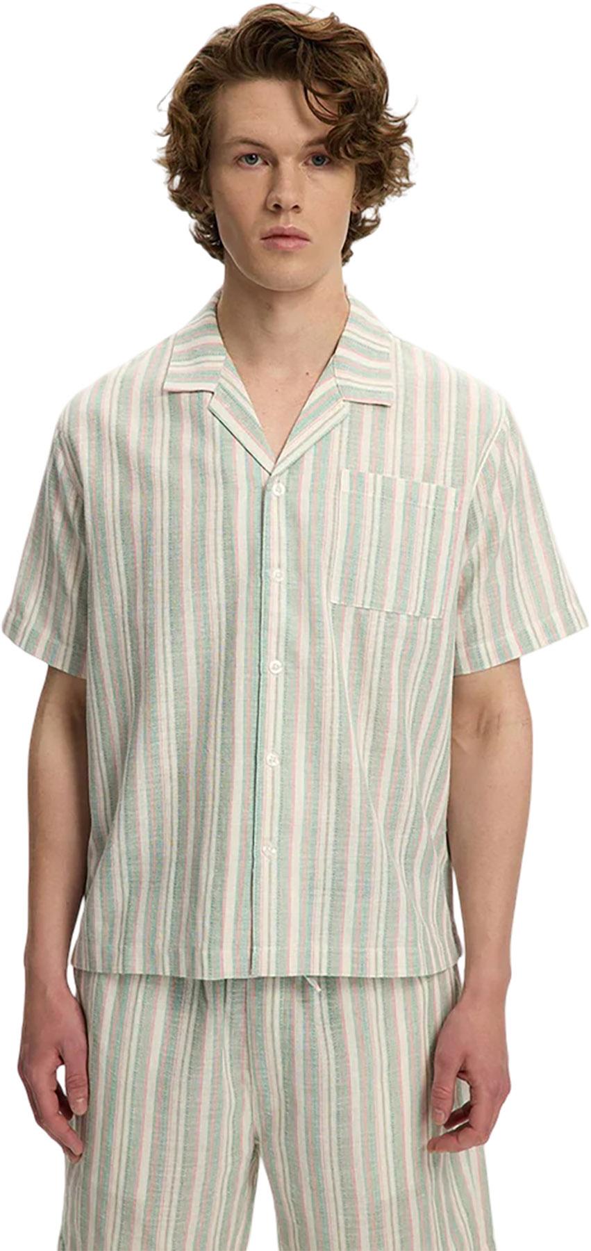 Product gallery image number 4 for product Linen Stripe Shirt - Men's