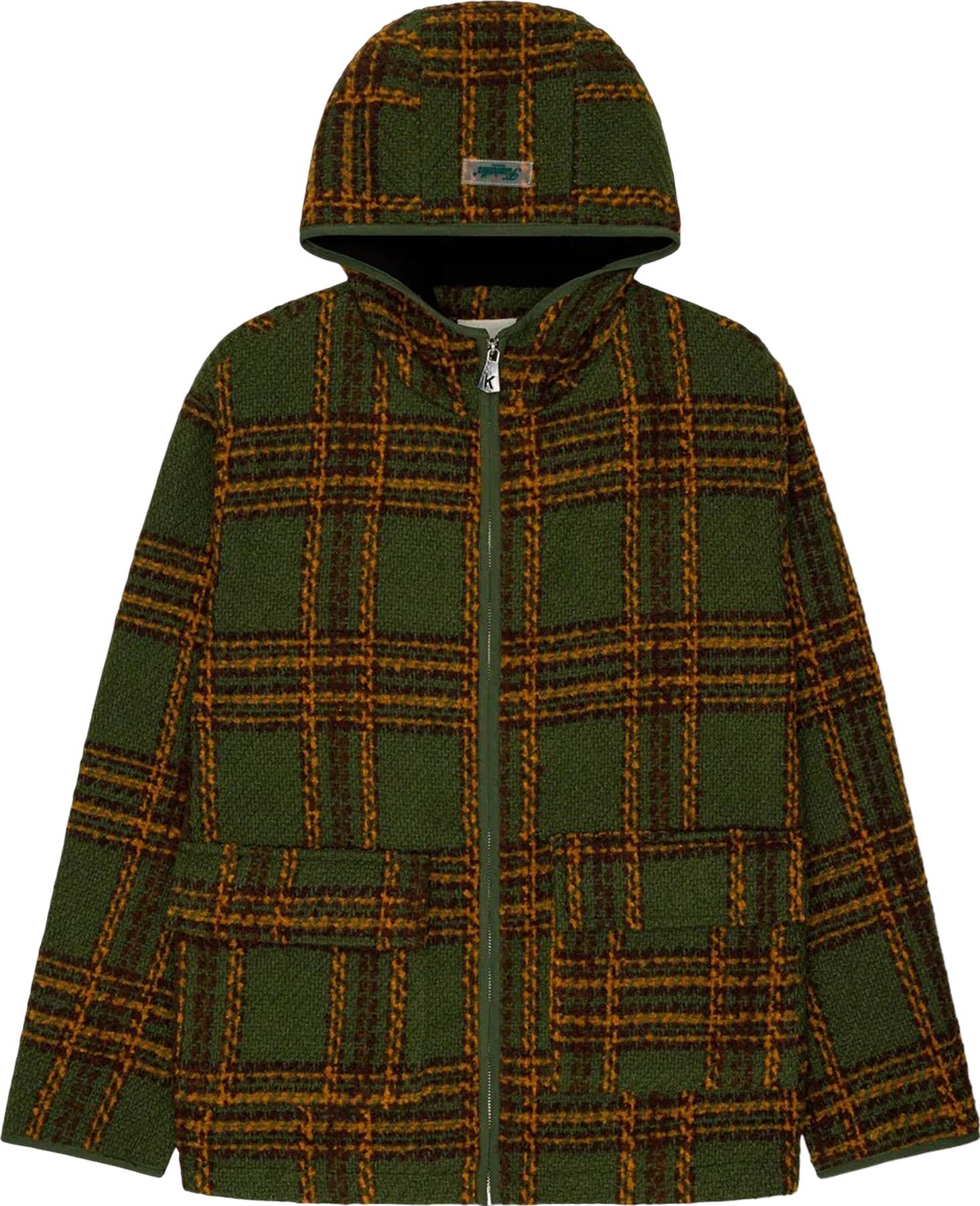Product image for Hooded Plaid Shacket - Unisex