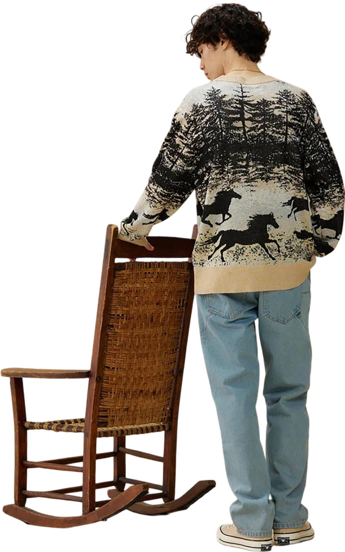 Product gallery image number 3 for product Jacquard Knit Sweater - Men's