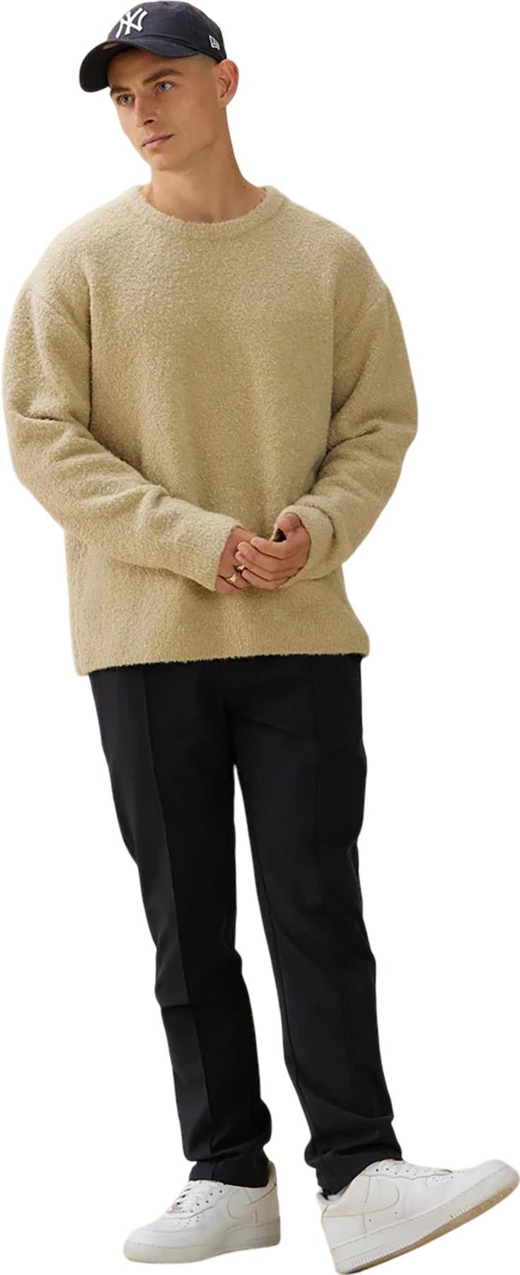 Product image for Knitted Bouclé Crew Neck Sweater - Men's
