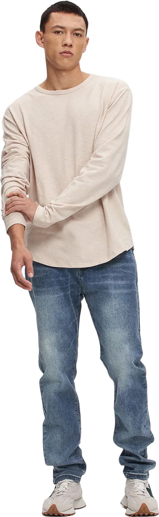 Product gallery image number 3 for product Slub Hi-Lo Long Sleeve T-Shirt - Men's