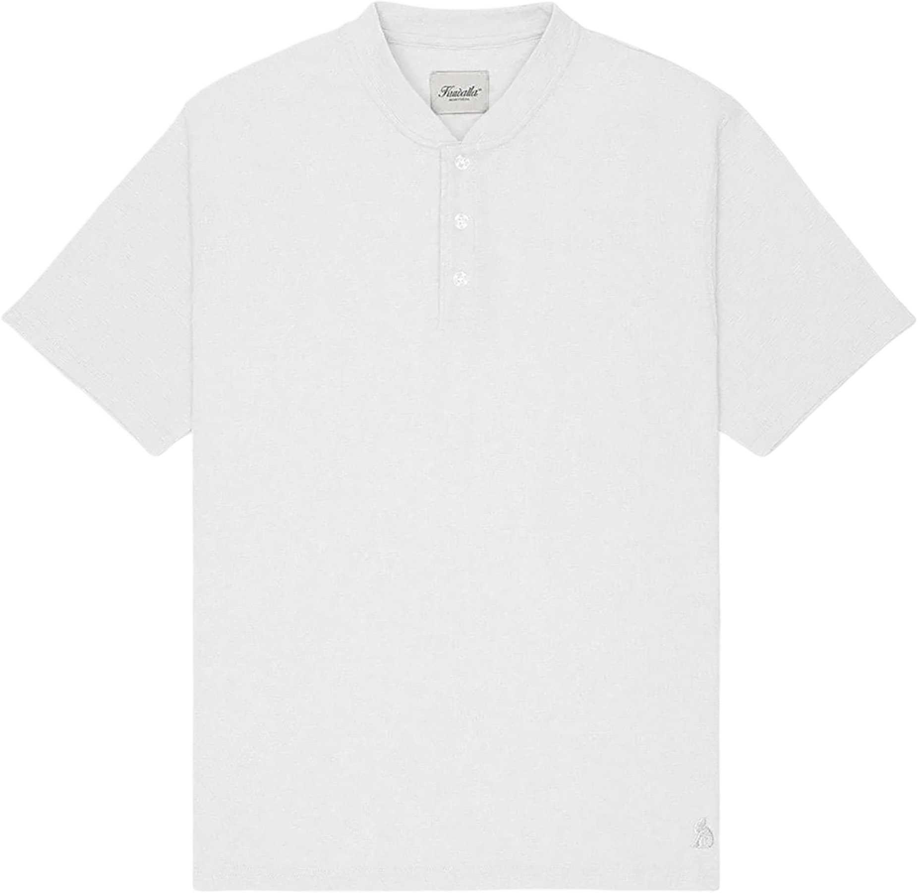 Image de produit pour Chandail à col boutonné et manches courtes en tissu flammé - Homme