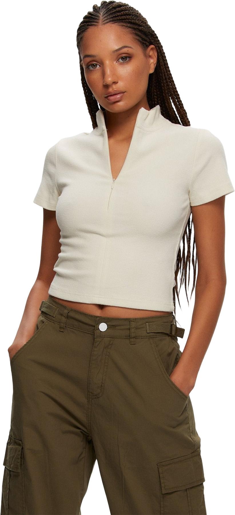 Product image for Rib Zip Mock Neck - Women's