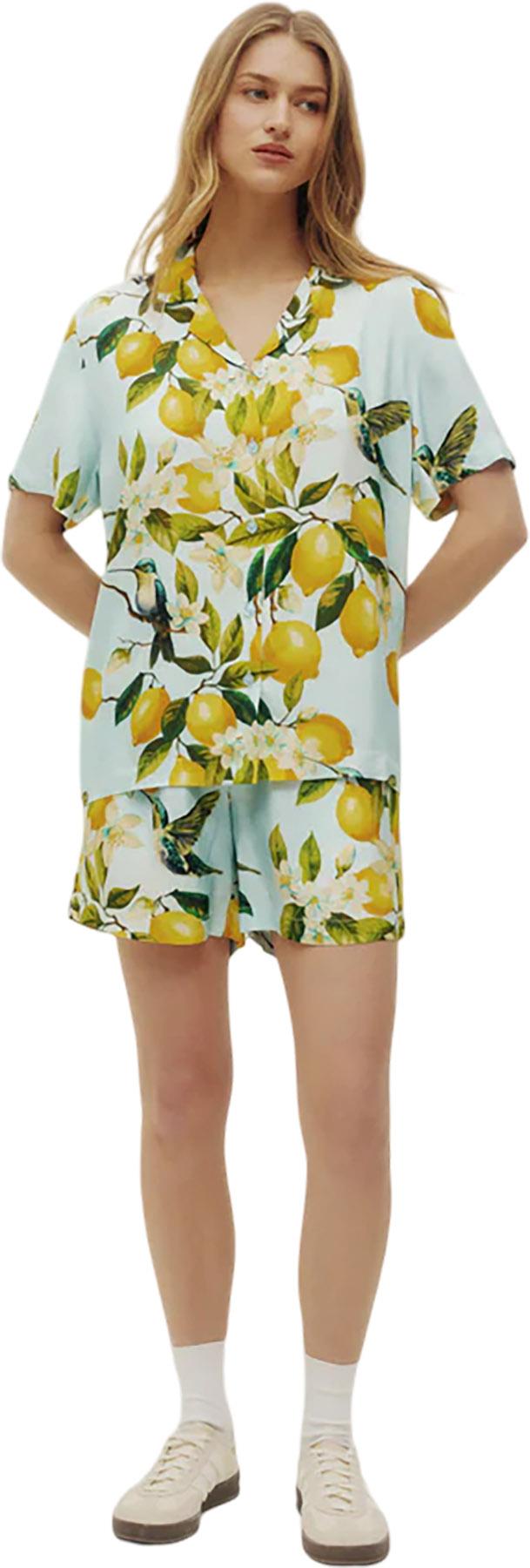 Product gallery image number 2 for product Lemon Hummingbird Beach Shirt - Women's