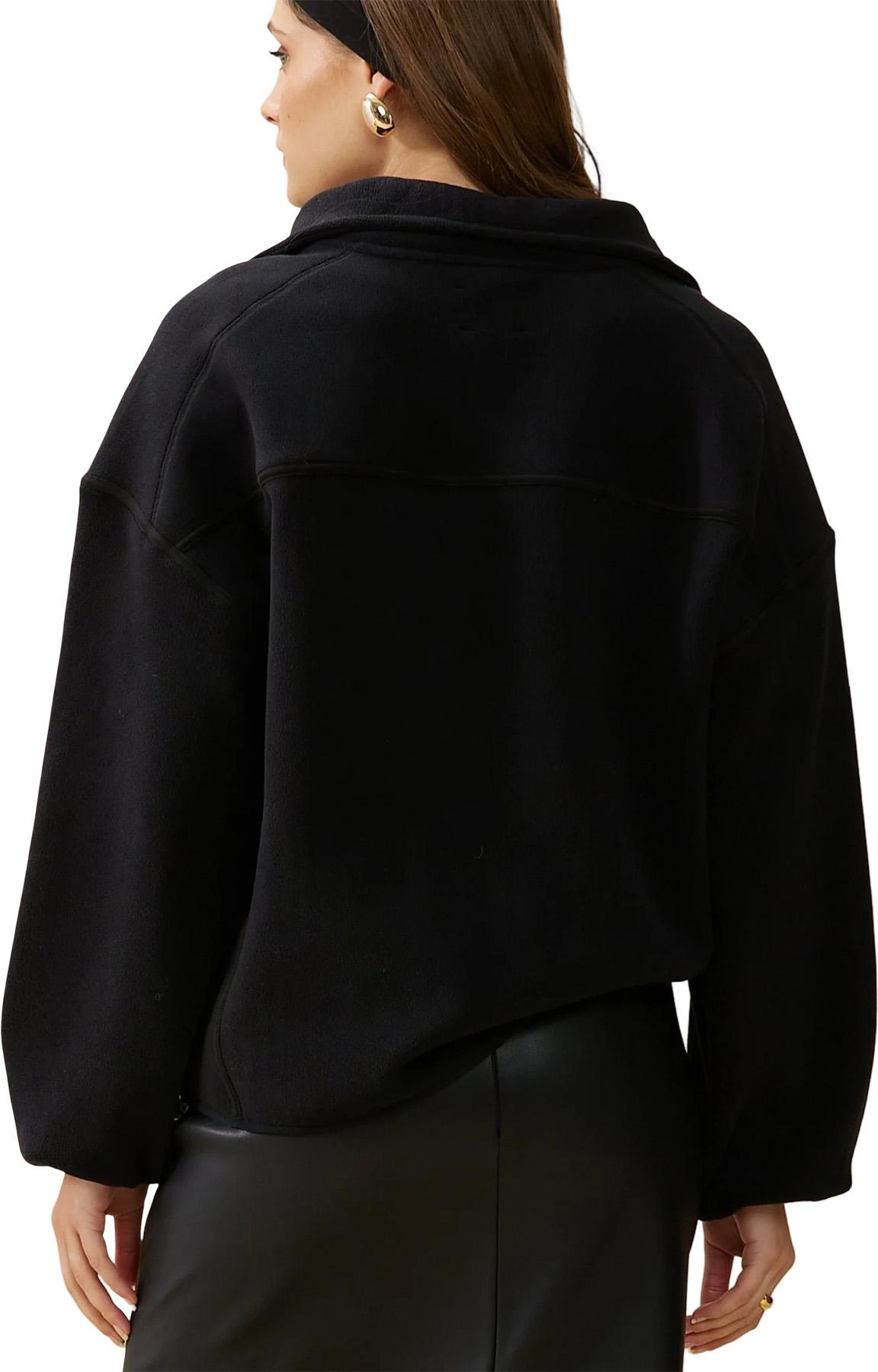 Numéro de l'image de la galerie de produits 2 pour le produit Manteau zippé en cuir polaire - Femme