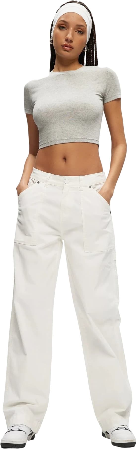 Numéro de l'image de la galerie de produits 2 pour le produit Pantalon baggy style charpentier taille basse - Femme  