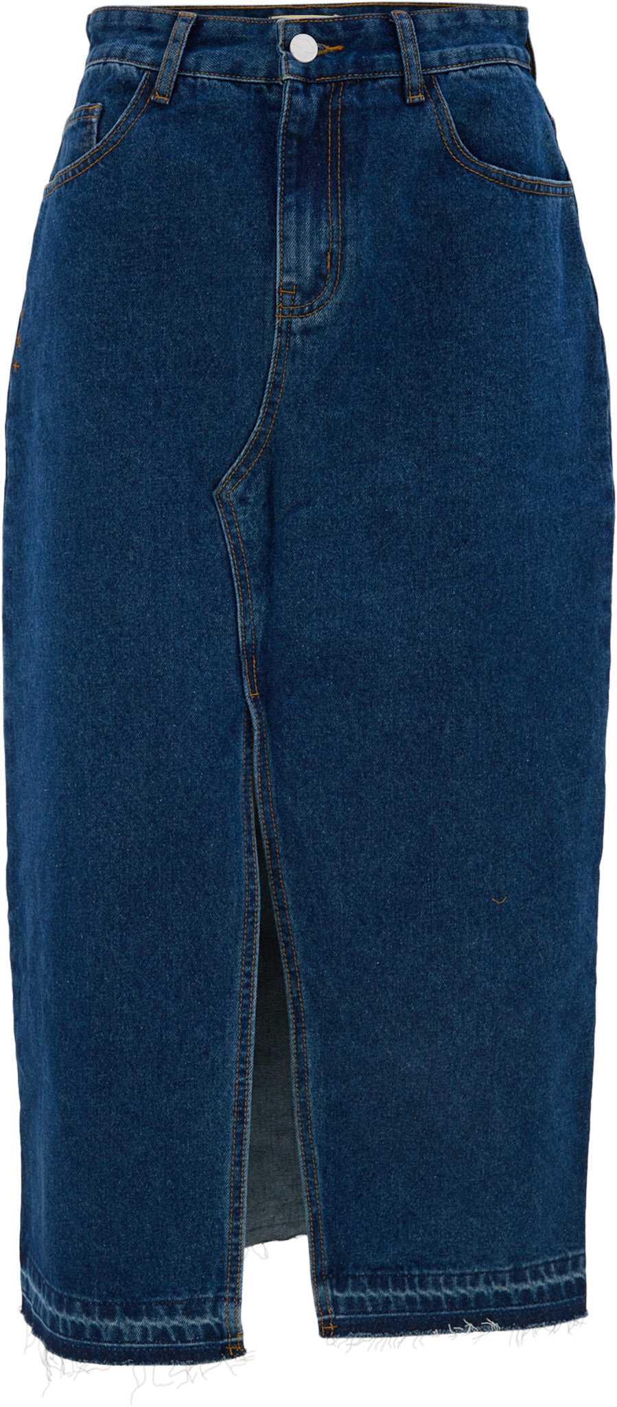 Image de produit pour Jupe midi en denim - Femme