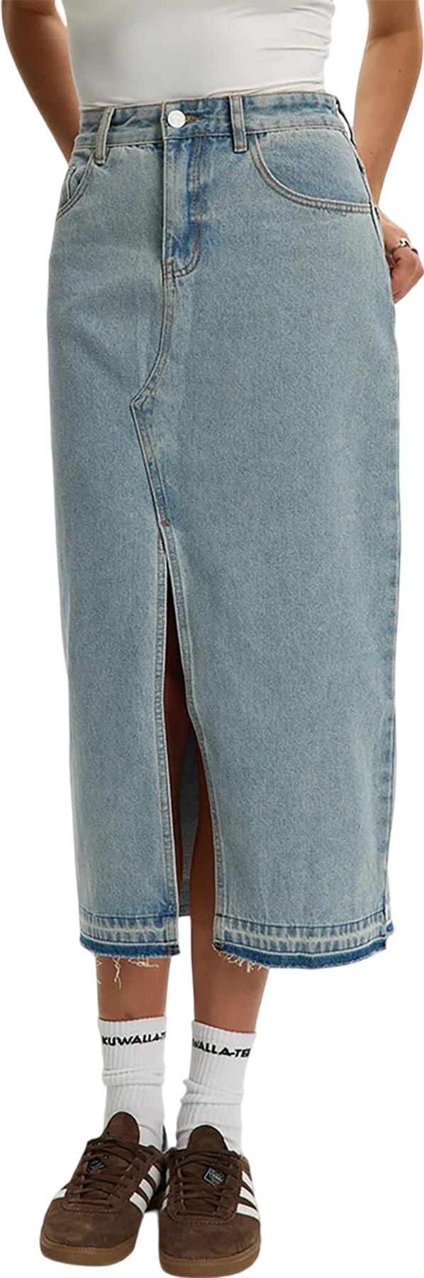Image de produit pour Jupe midi en denim - Femme