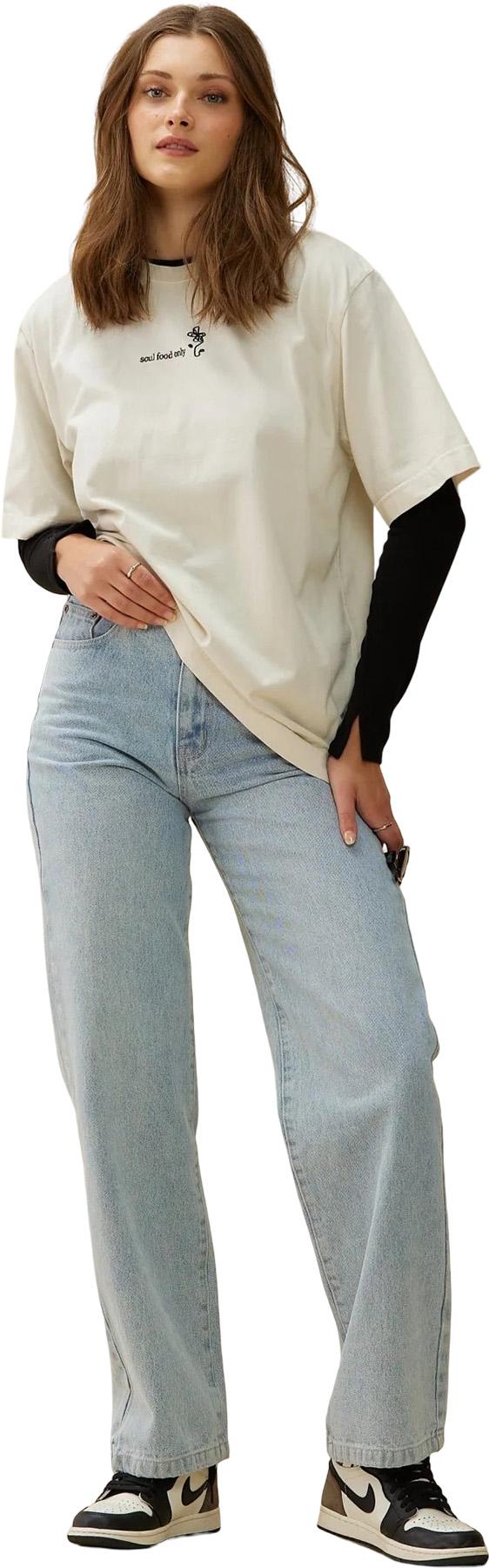 Product gallery image number 2 for product Oversized Boyfriend T-Shirt with Embroidery - Women's