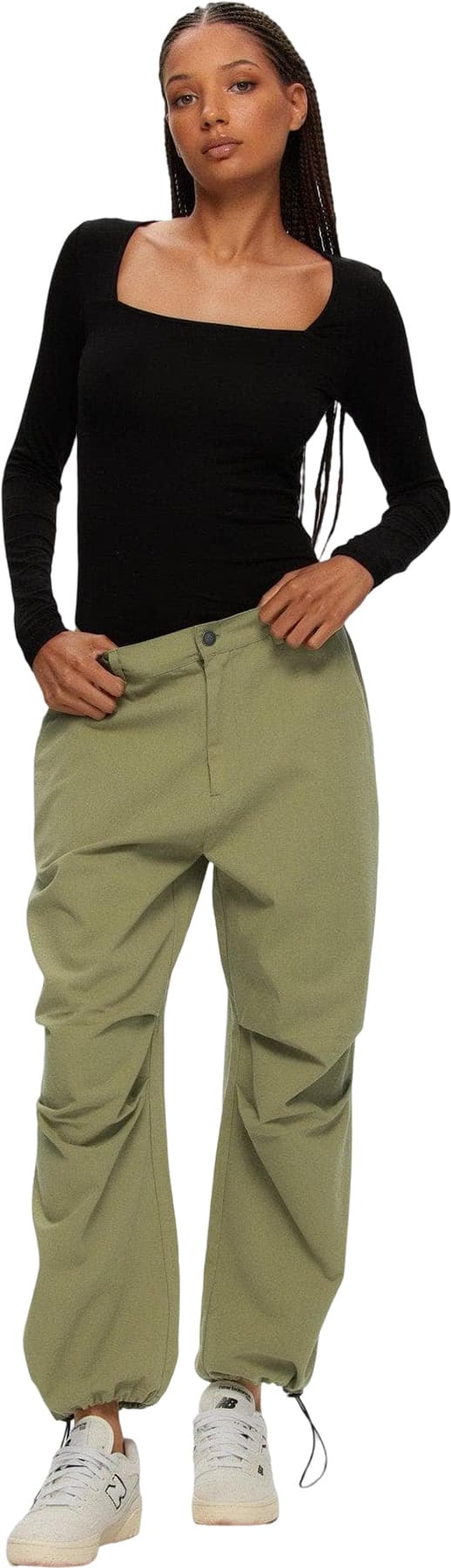 Product gallery image number 2 for product Twill Parachute Joggers - Women's