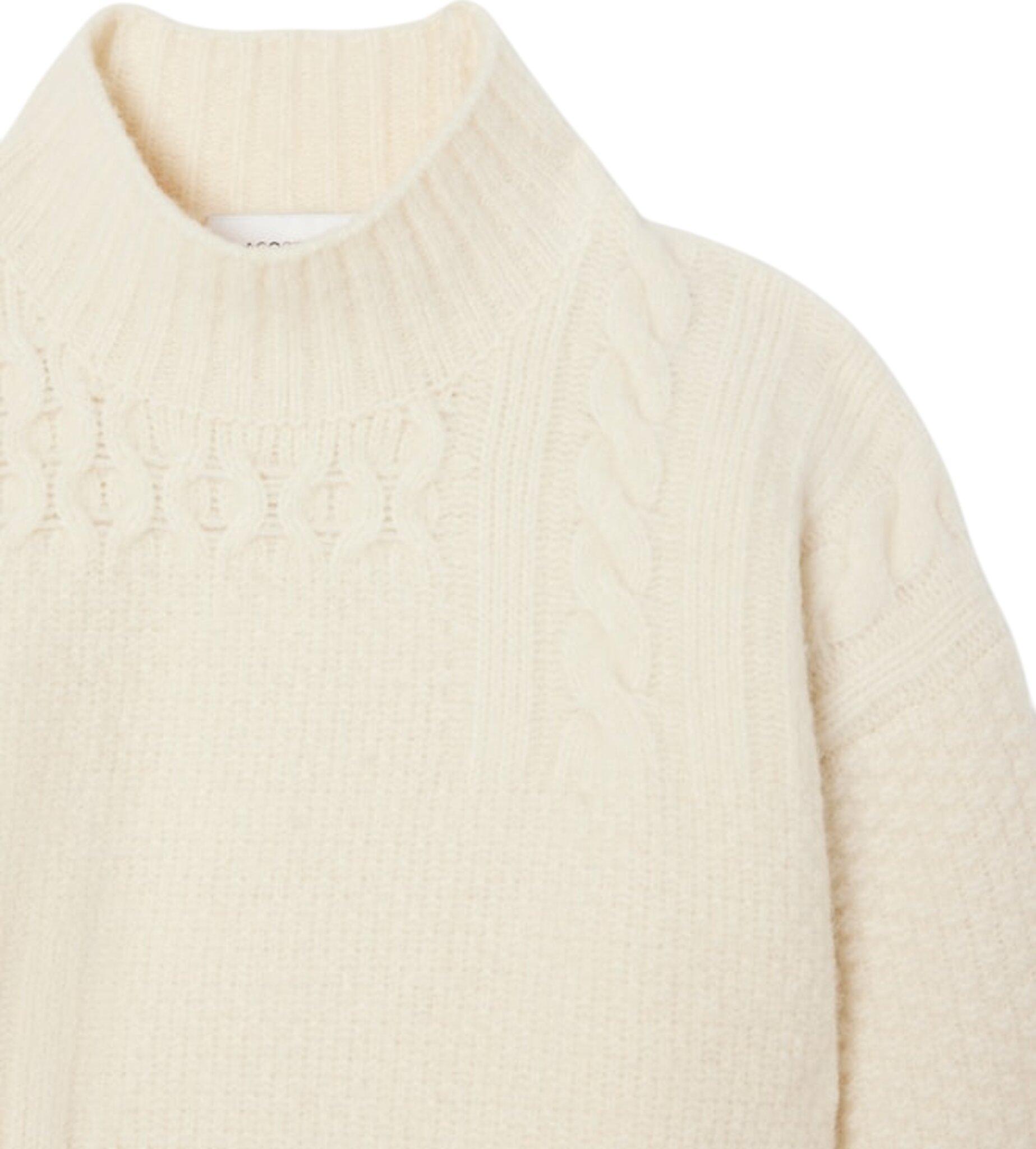 Product gallery image number 5 for product Patchwork Effect High-Neck Wool Sweater - Women's