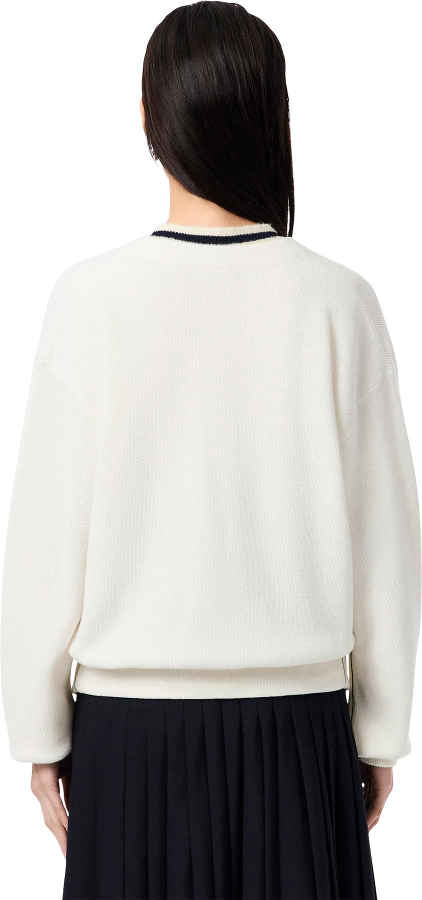 Product gallery image number 7 for product Moss Stitch V Neck Cotton Cardigan - Women's