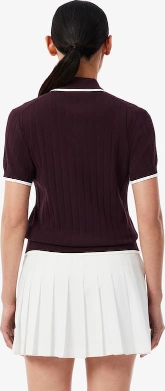 Product gallery image number 2 for product Short Sleeve Polo Collar Golf Sweater - Women's