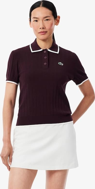 Product gallery image number 4 for product Short Sleeve Polo Collar Golf Sweater - Women's
