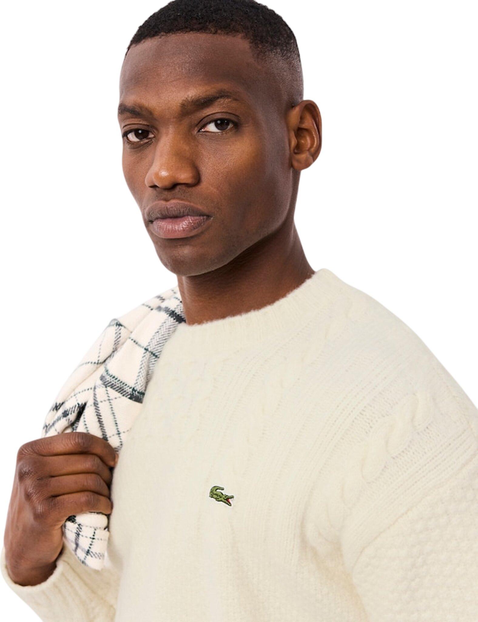 Product gallery image number 5 for product Relaxed Fit Patchwork Effect Wool Sweater - Men's