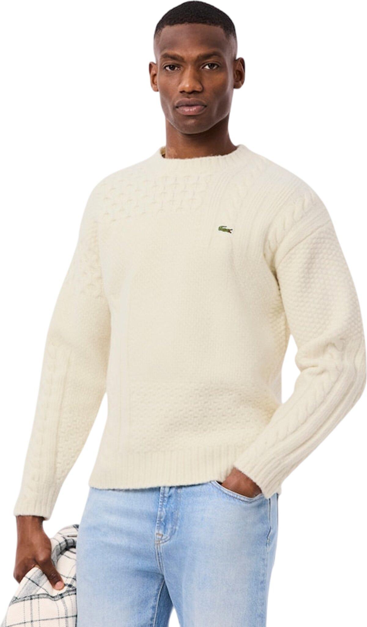 Product gallery image number 2 for product Relaxed Fit Patchwork Effect Wool Sweater - Men's