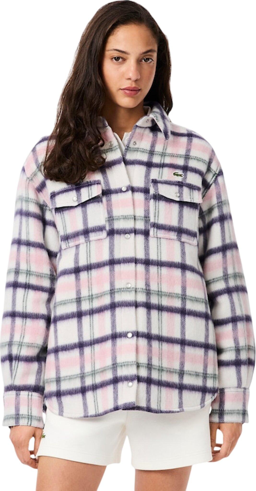 Product gallery image number 7 for product Oversized Quilted Wool Overshirt - Women's