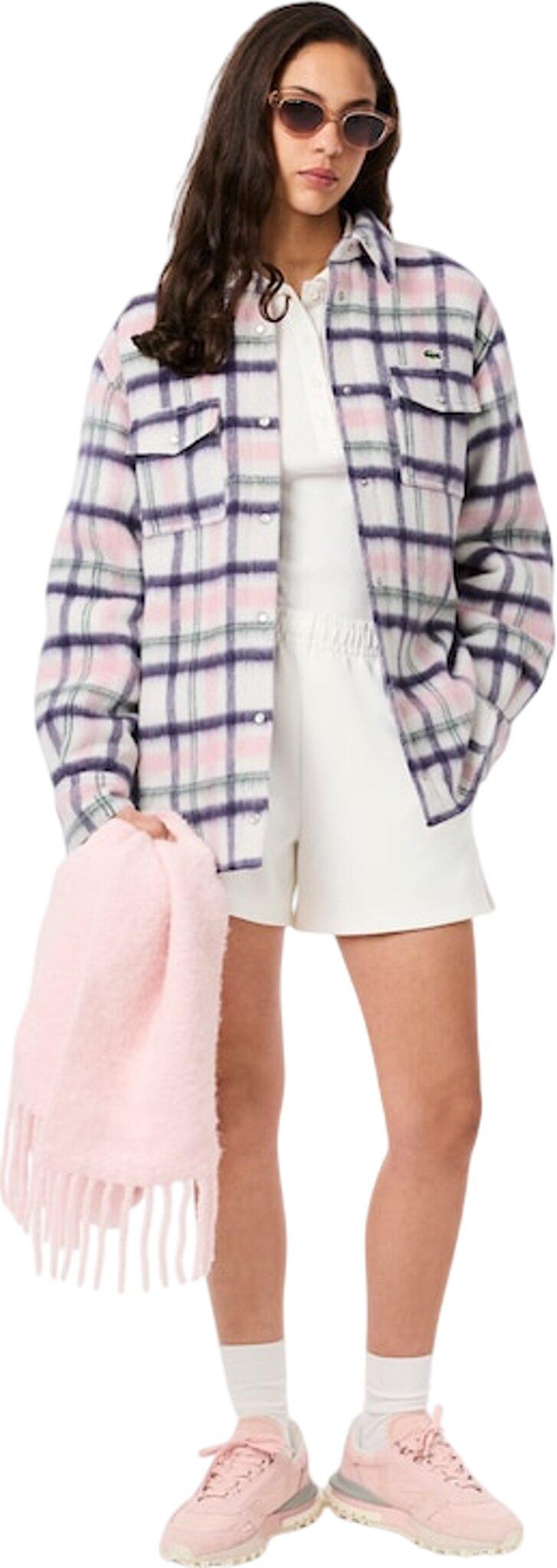 Product gallery image number 3 for product Oversized Quilted Wool Overshirt - Women's