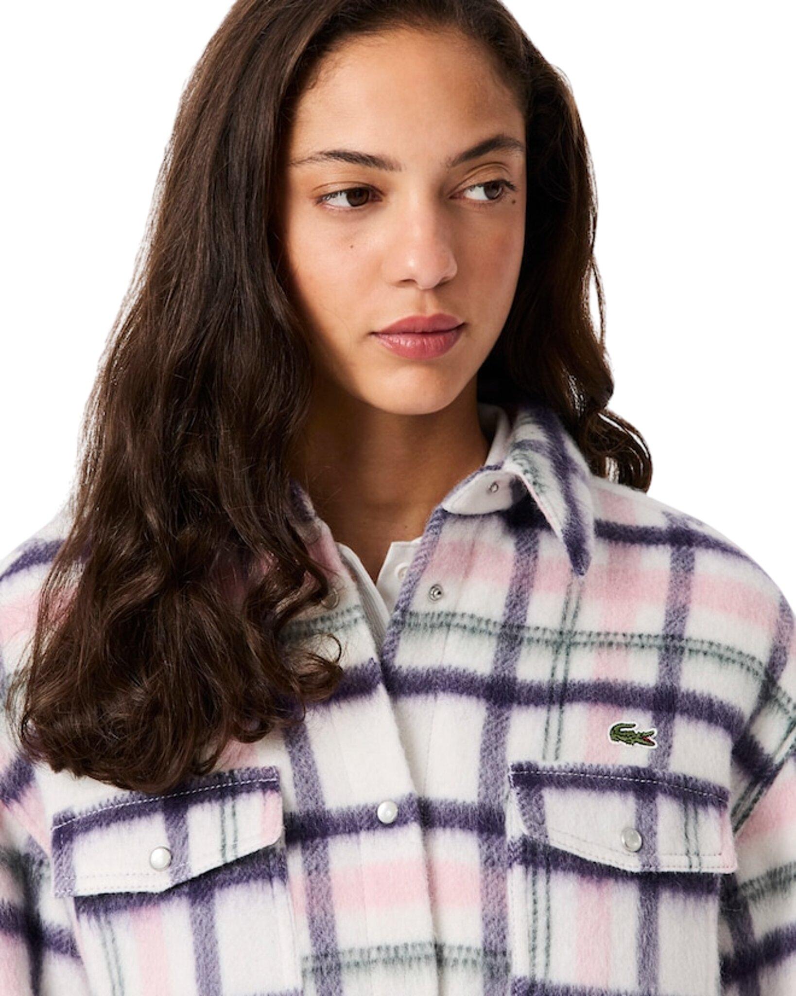 Product gallery image number 4 for product Oversized Quilted Wool Overshirt - Women's