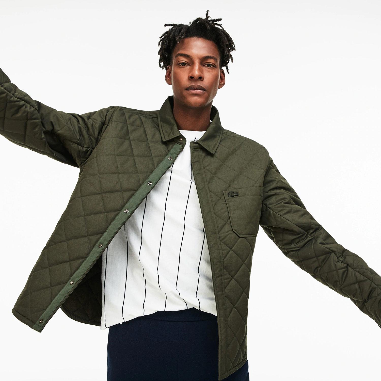 Product gallery image number 2 for product Texturized Cotton Short Quilted Jacket - Men's