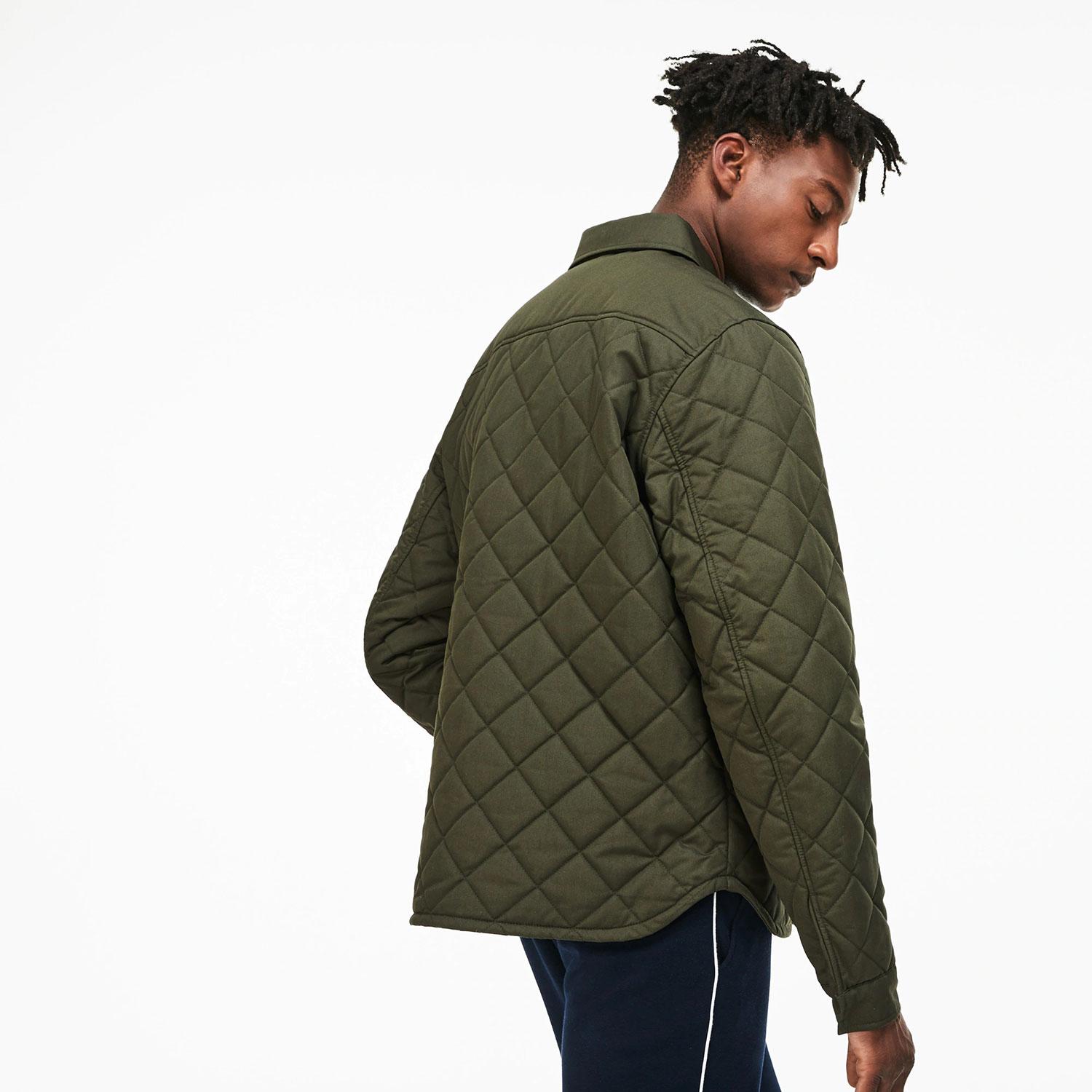Product gallery image number 3 for product Texturized Cotton Short Quilted Jacket - Men's