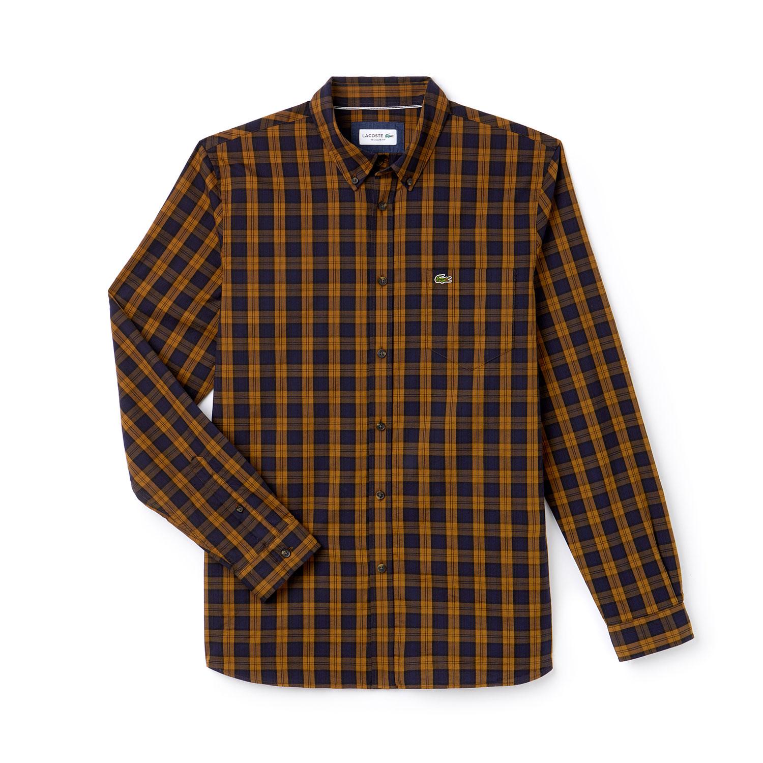 Product gallery image number 1 for product Motion Check Cotton Twill Shirt - Regular Fit - Men's