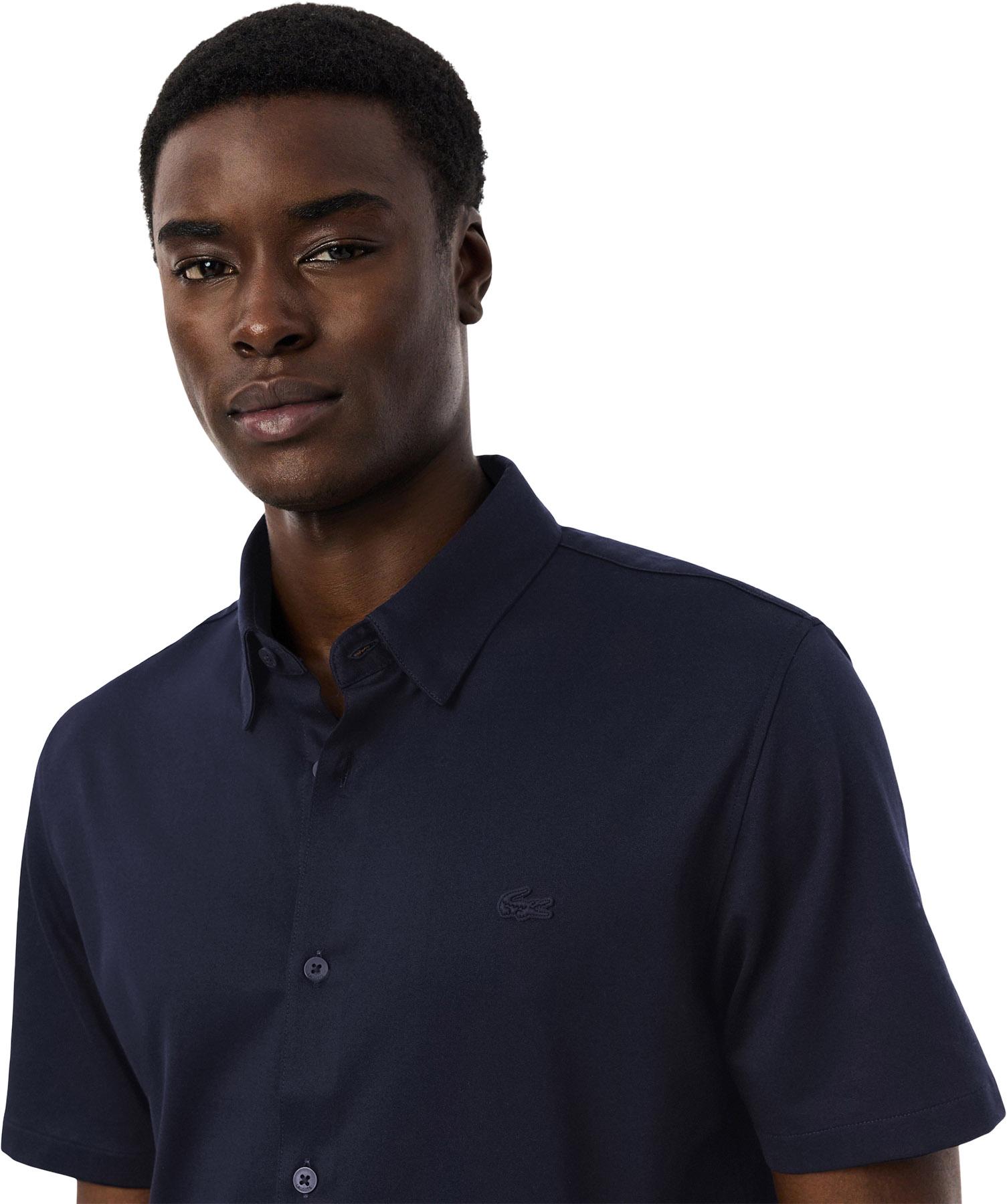 Product gallery image number 3 for product Chemise tissée décontractée à manches courtes - Homme