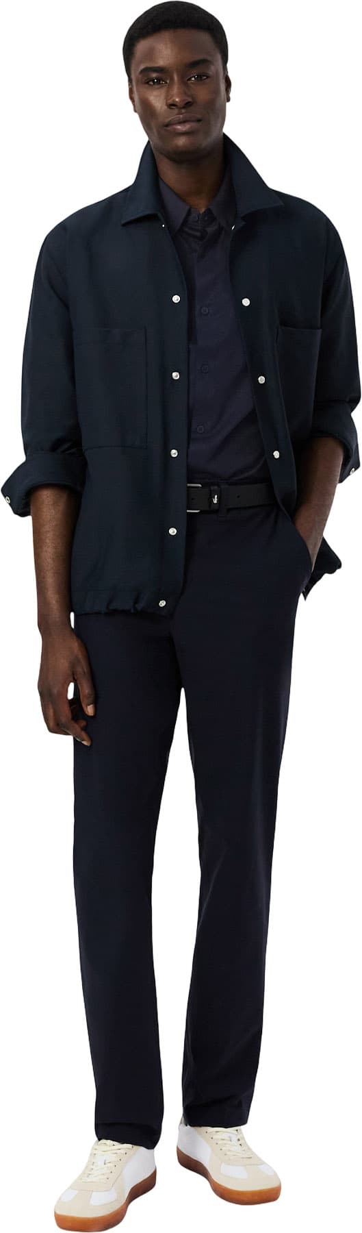 Product gallery image number 6 for product Chemise tissée décontractée à manches courtes - Homme