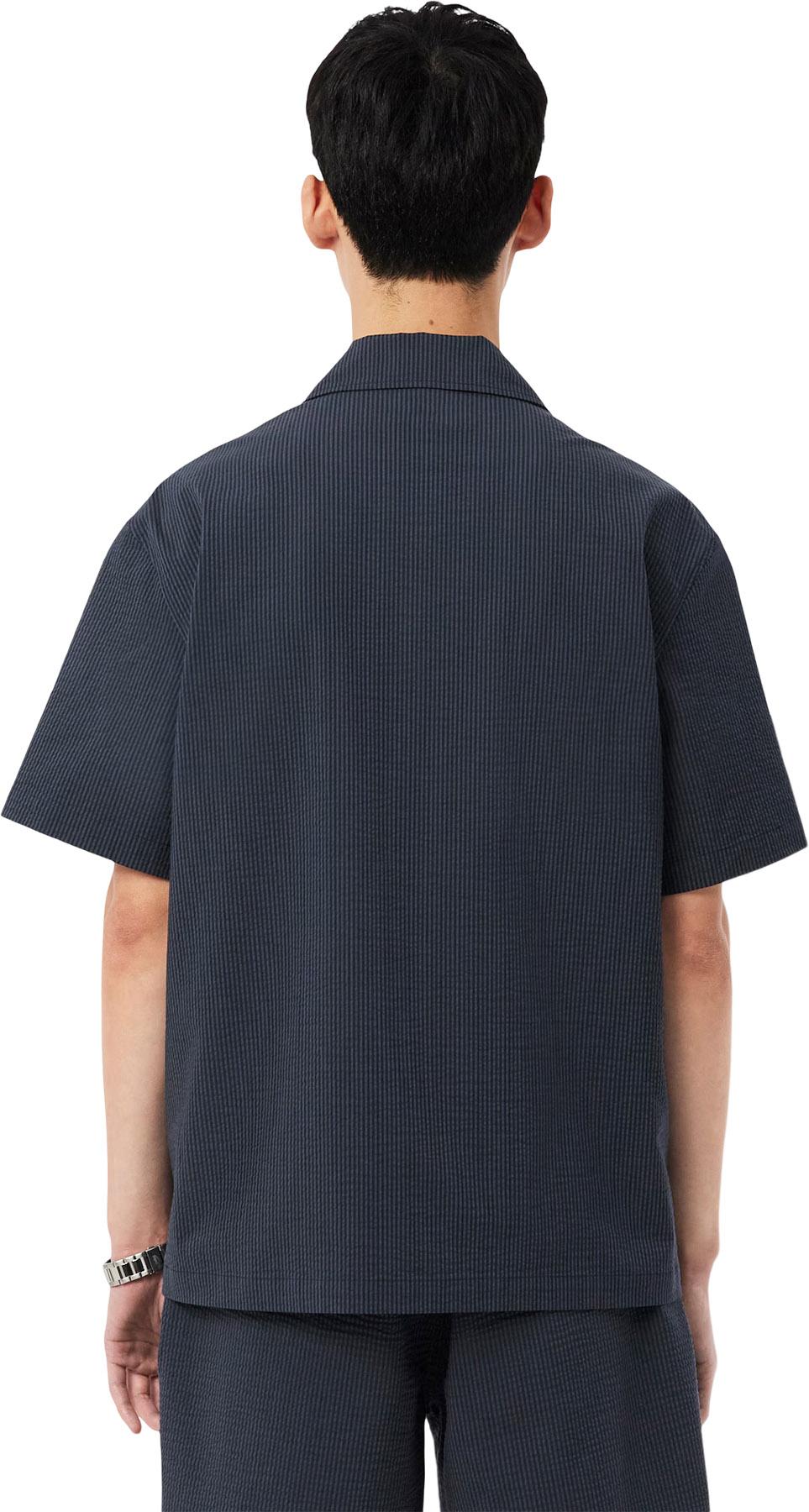 Product gallery image number 2 for product Chemise en seersucker coupe décontractée - Homme