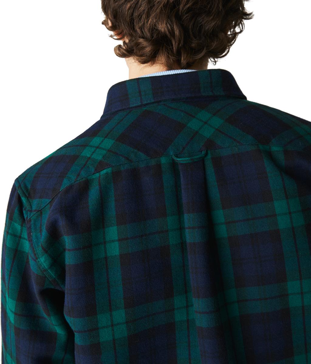 Numéro de l'image de la galerie de produits 5 pour le produit Surchemise coupe réguliére en flanelle épaisse à carreaux - Homme