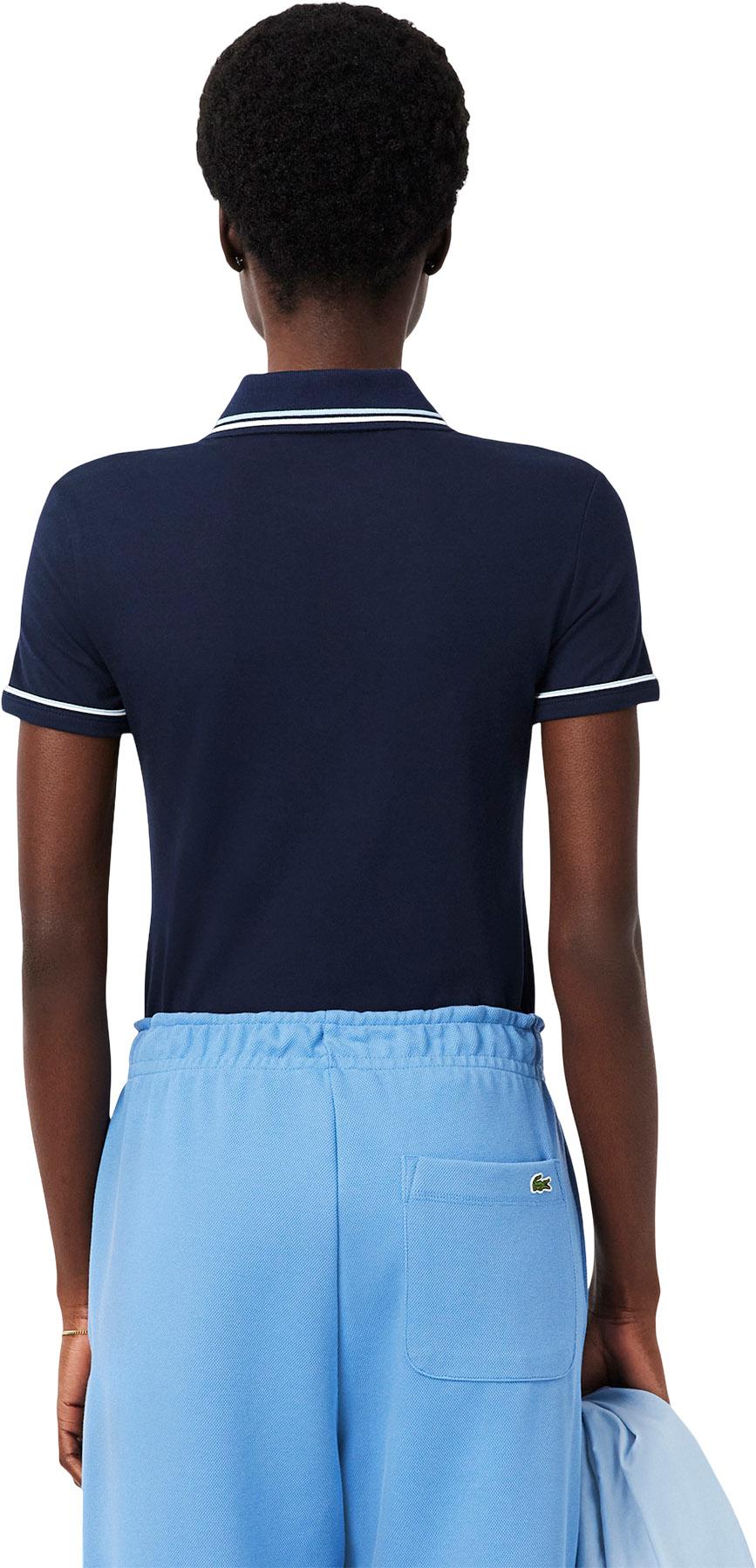 Product gallery image number 5 for product Polo ajusté à détails contrastants L.12.D - Femme