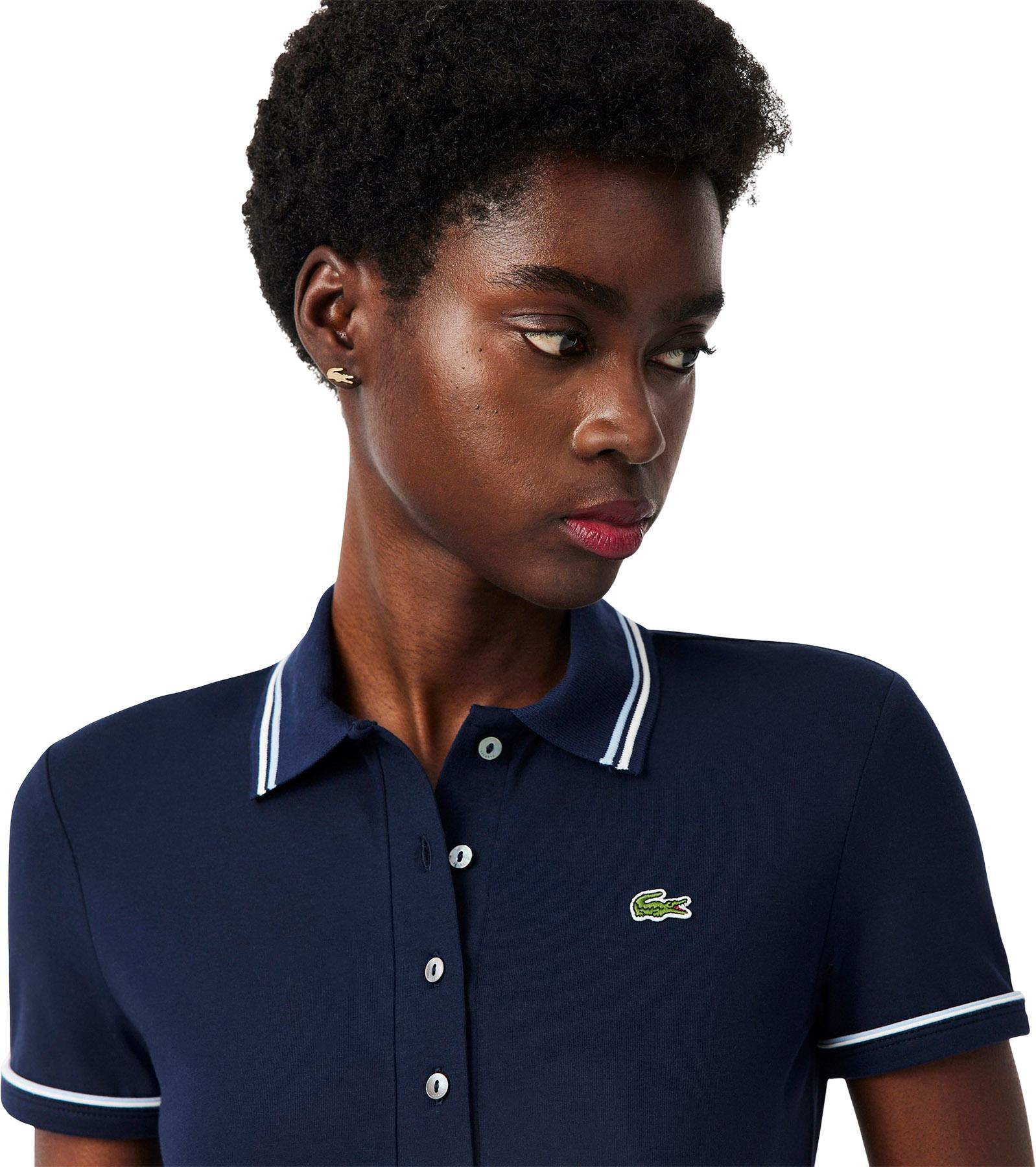 Product gallery image number 7 for product Polo ajusté à détails contrastants L.12.D - Femme