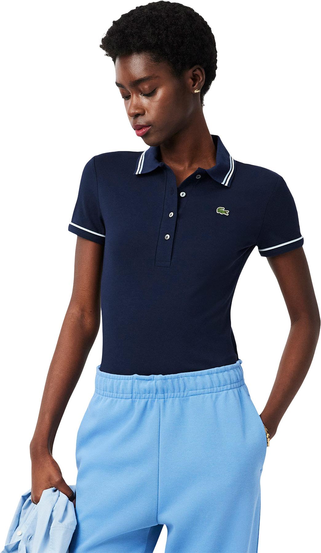 Product gallery image number 2 for product Polo ajusté à détails contrastants L.12.D - Femme