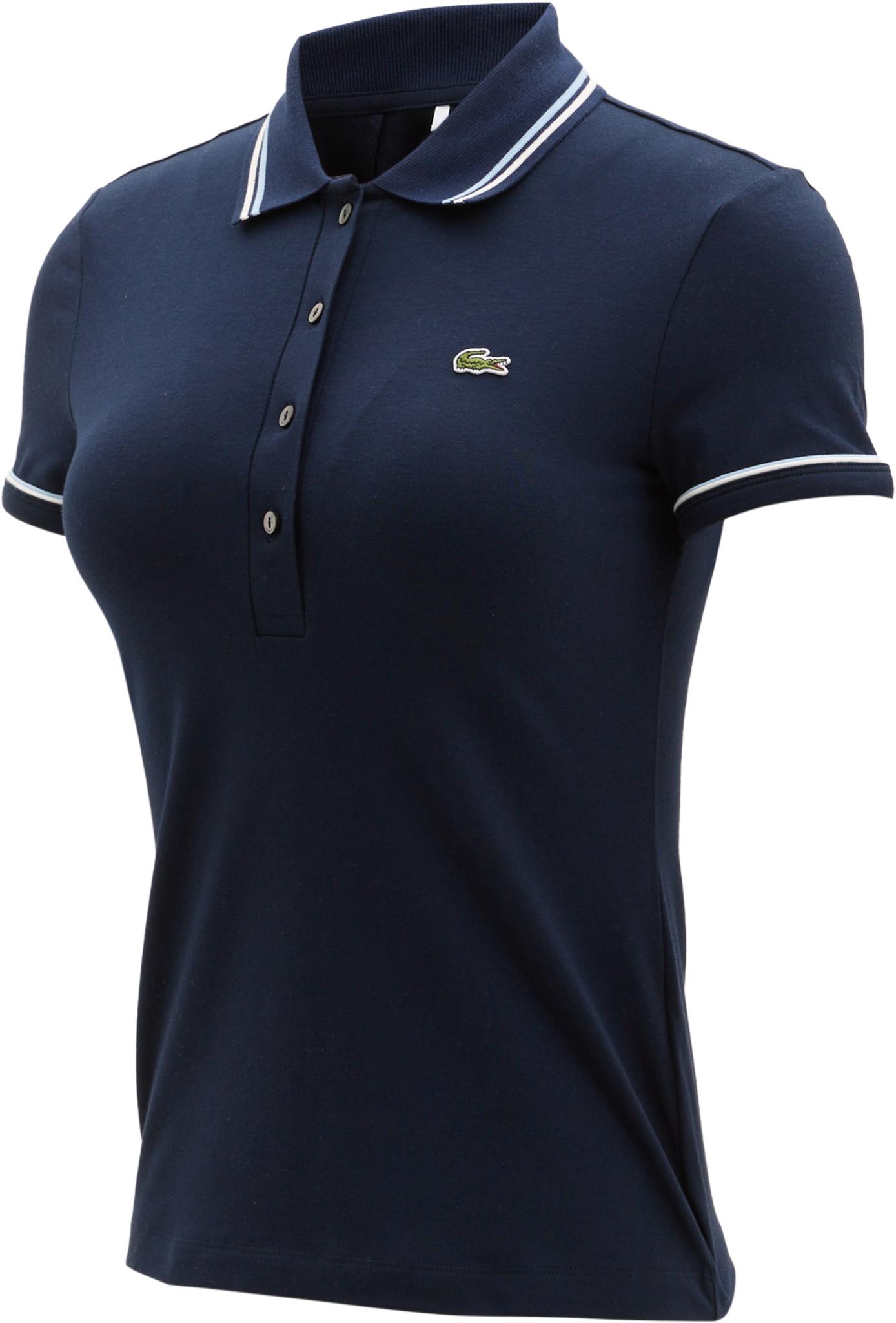 Product gallery image number 8 for product Polo ajusté à détails contrastants L.12.D - Femme