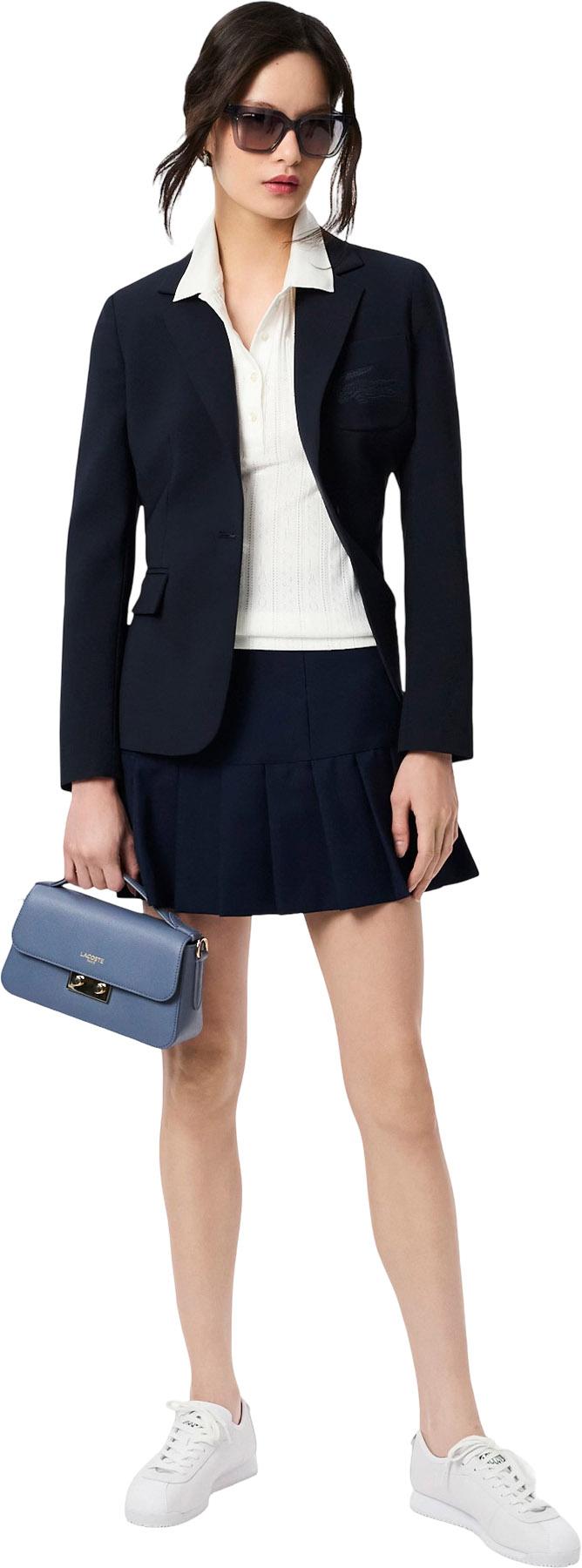 Product gallery image number 6 for product Polo coupe ajustée marquage pointelle L.12.D - Femme