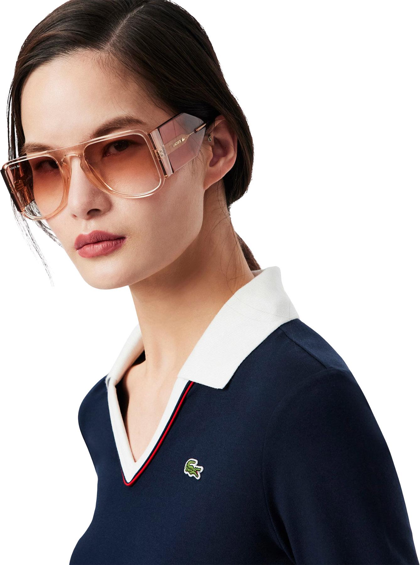 Numéro de l'image de la galerie de produits 3 pour le produit Polo à manches longues ajusté avec détail de garniture - Femme