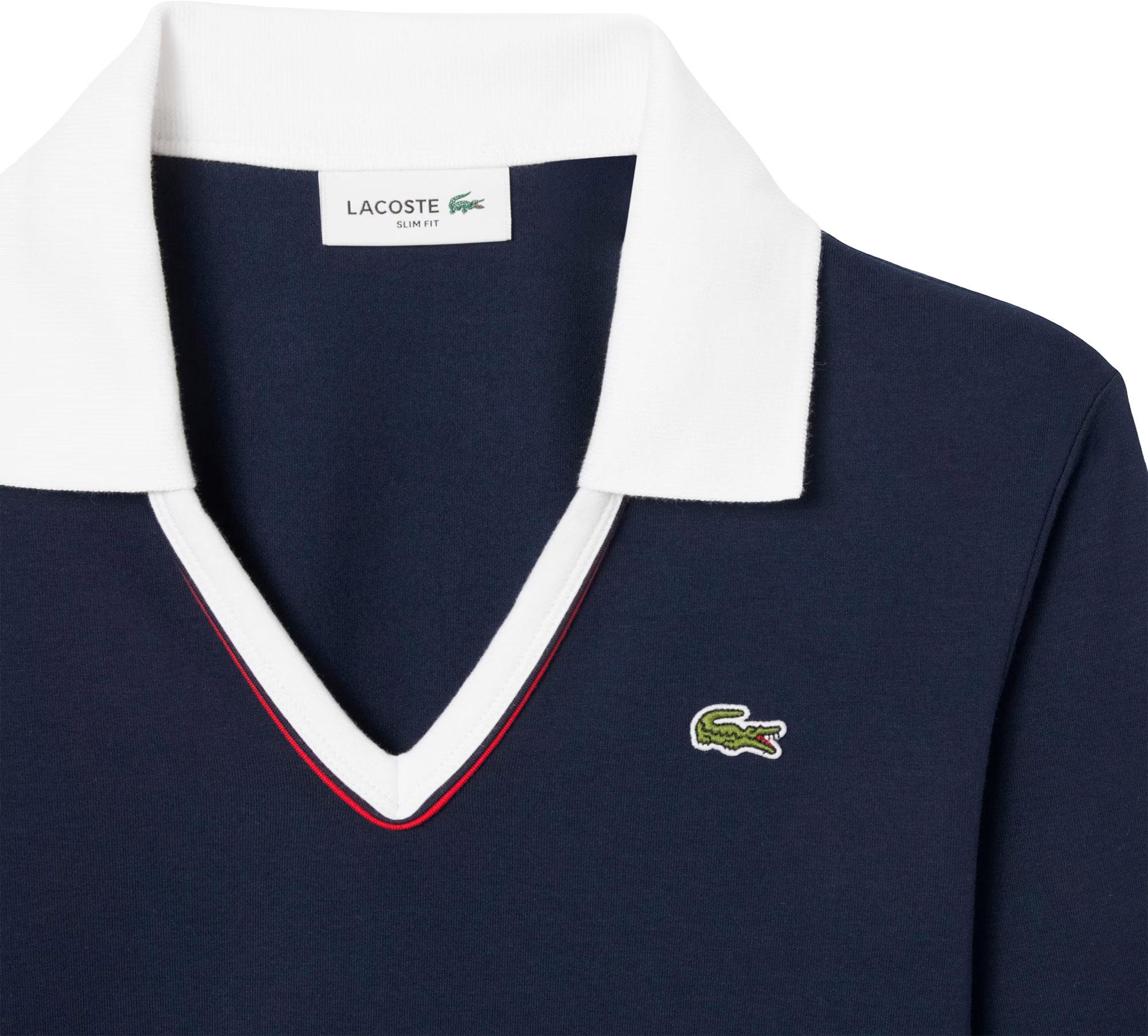 Numéro de l'image de la galerie de produits 2 pour le produit Polo à manches longues ajusté avec détail de garniture - Femme