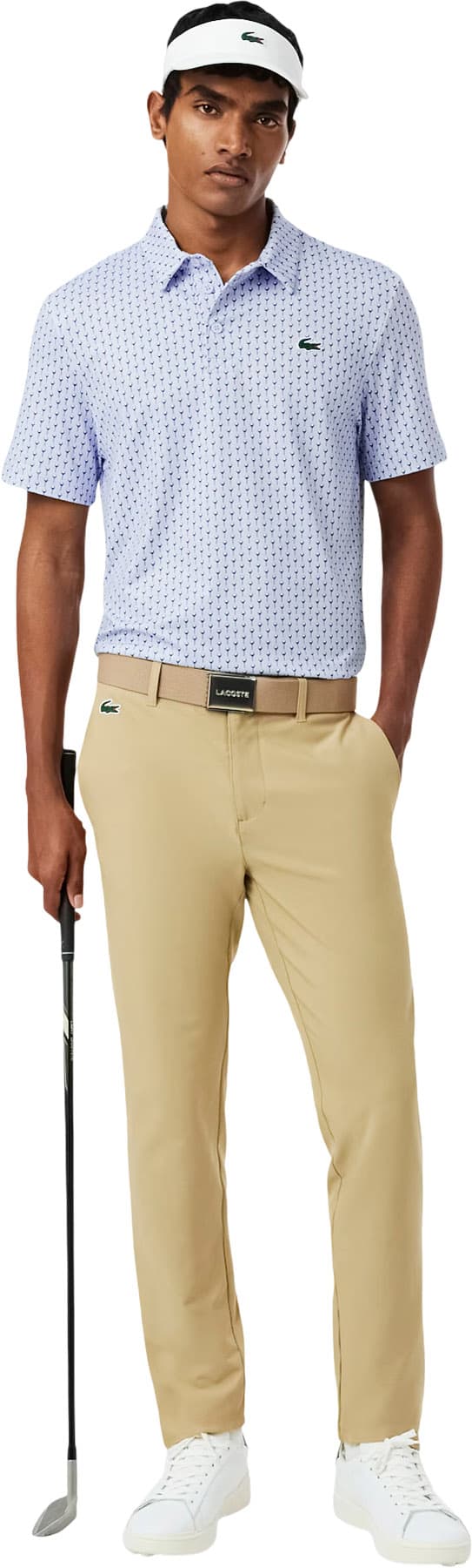 Product gallery image number 5 for product Polo de golf à imprimé coupe régulière - Homme