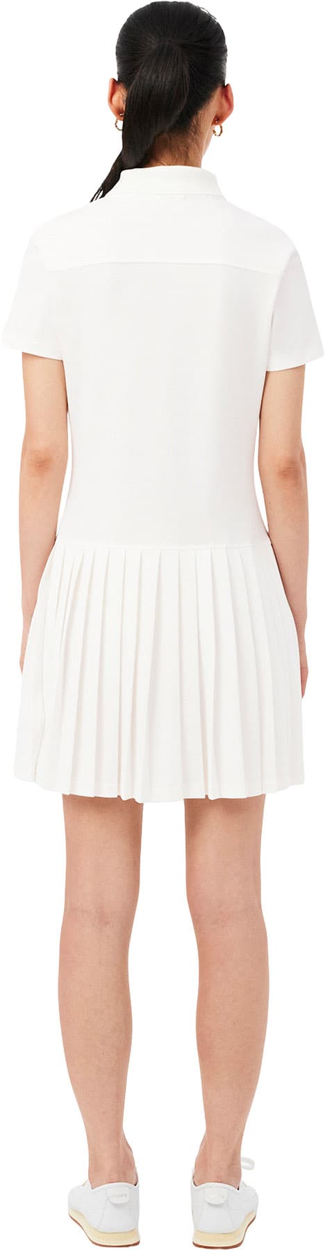 Product gallery image number 2 for product Stretch Piqué Pleated Polo Dress - Women's