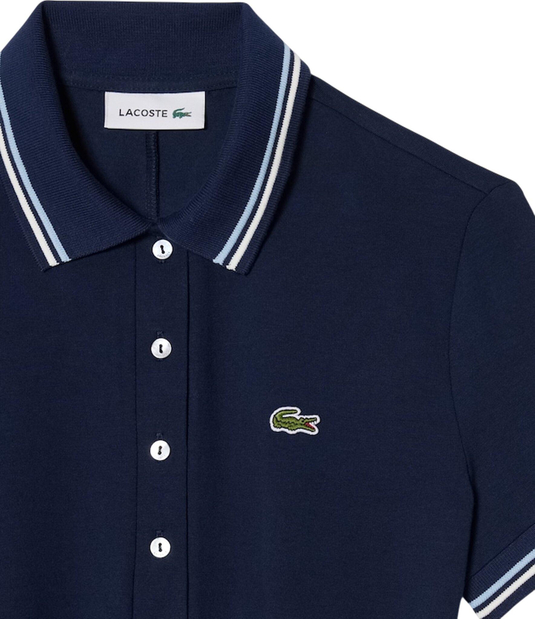 Product gallery image number 3 for product Robe patineuse à col polo extensible - Femme